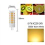 ZHIYUE Lot de 10 G4 7W Led Ampoule Blanc Chaud 3000k 700 Lumens AC 220V Non Dimmable Remplacer Ampoule Halogène G4 70w,G4 Base B