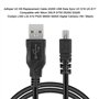 Adhiper Câble de Rechange USB pour Appareil Photo numérique Panasonic Lumix DMC-F2 DMC-FH25 DMC-FP5 DMC-FS16 DMC-FS28 DMC-FS22 8
