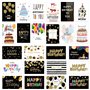 Yolistar Lot de 24 cartes d'anniversaire avec enveloppe et autocollants