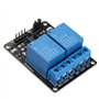 HALJIA Lot de 3 modules relais à 2 canaux – Carte d'extension 5 V – Carte d'extension universelle avec optocoupleur compatible a