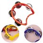 Lot de 4 tambourins portables à double rangée portables montables et légers en demi-lune pour musiciens, chanteurs et groupes