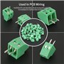 Connecteur de Bornier de PCB, 50pcs 2.54mm 2 Poles Connecteur Universel de Bornier à Vis Vert PCB