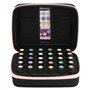 FTINATE 30 Trous Boîte Huile Essentielle Aromathérapie Sac de Rangement Trousses de Toilette Voyage Sac à cosmétiques avec inser