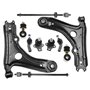 Frankberg 8x Bras de suspension Barre de couplage Rotule de suspension Avant Compatibles avec Golf III 1H1 Tous Moteurs 1991-199