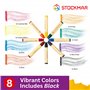 Stockmar - 31000 - 8 pastels à la cire d'abeille, 8 couleurs