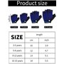 3 Paires Demi-Doigts Gants d’Enfants Gants de Sport Gants Antidérapants en Gel pour Cyclisme Équitation Vélo d’Enfants (Bleu, Ca