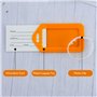 6 Pièces Étiquette de Bagage Valise Accessoires Voyage Identifier Étiquettes, Étiquettes de Bagage en Plastique Colorées pour Ba