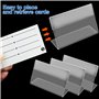 20 Pièces Porte Étiquettes de Prix en Acrylique, Support d'affichage de Prix Transparent Supports d'Étiquettes, Affichage du Sig