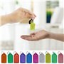 Lot de 30 porte-clés inscriptibles - Pour écrire - Avec étiquettes en papier vierges - Pour clés, valises, animaux de compagnie