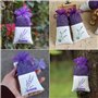 Lot de 30 sachets de Lavande avec 30 Rubans de Fils - Violette - Organisateur pour Petits Objets - Sacs parfumés - Sacs avec Cor