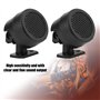 2pcs 12v 500w Voiture Ronde Haut-Parleur Audio