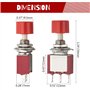 WMYCONGCONG Lot de 15 Interrupteur à bouton poussoir SPDT momentané 3 broches AC 2A 250V/ 5A 120V NO/NC