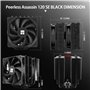 Thermalright Peerless Assassin 120 SE Refroidisseur d'air pour processeur, 6 caloducs, deux ventilateurs TL-C12C PWM, refroidiss