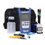 Kit d'outils de terminaison de fibre optique - Kit d'outils FTTH 9 en 1 avec FC-6S Cleaver Détecteur de puissance optique - Loca