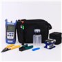Kit d'outils de terminaison de fibre optique - Kit d'outils FTTH 9 en 1 avec FC-6S Cleaver Détecteur de puissance optique - Loca