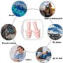 5 Paires Bouchons d'oreille en Silicone, Bouchons d'oreille pour Dormir, Nager Bouchons d'oreilles Étanches, Réutilisables Réduc