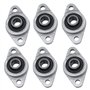 Bztzhm 6 Pièces 8mm Alliage de Zinc Palier Roulement