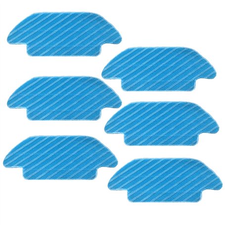 GYing Lot de 6 chiffons de rechange lavables pour aspirateur robot Cecotec Conga 4690 6090 7090 IA 4090 4490 5090 5490