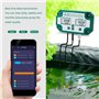 Testeur de qualité de l'eau 6 en 1 WiFi Moniteur de qualité de l'eau multiparamètre Numérique PH/Solides totaux dissous/EC/S.G/S