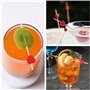 DUGEGAYL 100 pièces Eowppue Set de Cure-dent décoratifs pour Cocktails avec décoration pour Les Cocktails, Les fêtes de Carnaval
