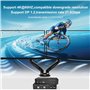 Commutateur KVM Dual Monitor DisplayPort 4K@60Hz Extended Display, Displayport 1.2 KVM Switch 2 in 2 Out avec sortie microphone