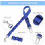 Voiture Ceinture de Sécurité pour Chien Harnais de Sécurité Supérieure avec Absorption des Chocs et Mousqueton élastique Réglabl