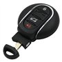Coque de clé de voiture avec télécommande intelligente à 4 boutons pour BMW Mini Cooper F54 F55 F56 F60 2015 2016 2017 2018 avec