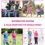 LINGDA Hula Hoop Smart Hula Hoop Cerceau avec Compteur Intelligent, avec Balle de Poids et 16 maillons réglables Amovibles, avec