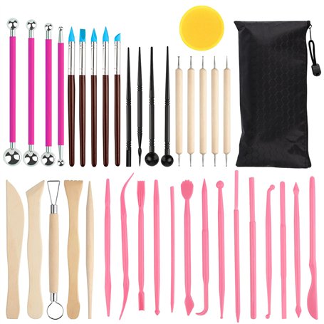 38pcs Outils kit poterie