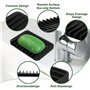 2pcs Porte Savon,Support Savon，Savon en Silicone avec Drain de vidage，Porte Savon Douche，Plateau à Savon,pour Salle de Bain Cuis