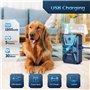 Bubbacare Anti Aboiement Chien Ultrason, 3 Niveaux Boitier Anti Aboiement avec Longue Portee, Rechargeable & Etanche Dispositif 