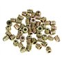 Hilitand Meubles Hex Socket Ecrou M4 * 8mm 50Pcs Type Fileté En Alliage De Zinc Fil Hexagone Tête D'écrou Écrous Pour Insert En