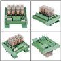 Module Relais 4 Canaux pour Montage sur Rail DIN, Module d'Interface de Relais de Puissance avec Indicateur LED 16A DC 12V