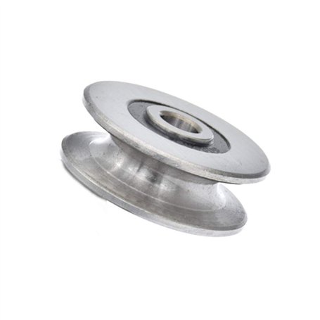 Poulie de roulement à billes en acier inoxydable avec rainure en U profonde de 8 mm