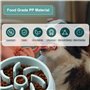 Vinabo Gamelle Anti Glouton Chien Chat d'alimentation Lente Favorise Alimentation Saine et Digestion Lente, Gamelle pour Chien A