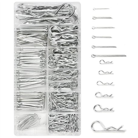 Lot de 250 épingles à cheveux robustes plaquées zinc - Assortiment dépingles à cheveux en acier zingué - Plusieurs tailles dispo