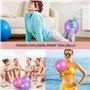 2 Pièces Yoga Ball Pilates Ballon de Gymnastique Anti-éclatement Fitness Balles pour 25cm Entraînement Abdominal et des Épaules,