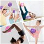 2 Pièces Yoga Ball Pilates Ballon de Gymnastique Anti-éclatement Fitness Balles pour 25cm Entraînement Abdominal et des Épaules,