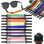 RXKFIGX Sport Nautique Corde à Lunette Cordons à Lunettes Ajustable sans Queue Cordon Elastique pour Lunettes pour Adultes et En