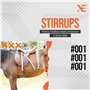 XE Étriers d'équitation en Acier Inoxydable – 4.25 Pouce Étriers Flexibles pour Cavaliers, Idéaux Antidérapants Semelles en Seme