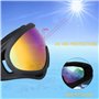 Moto des Lunettes de Protection, Lunettes de Protection de Yeux Visage Masque Pour Sport de Plein, Lunettes Anti-Buée Uv Avec Re