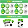 JOYBOY Football Pinata Anniversaire Garcon,140pcs Football Anniversaire Cadeau avec Ballon Football Porte Clés Medailles Bracele