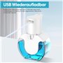 IGUGI Distributeur de Savon Automatique, 420ml Distributeur de Savon sans Contact USB Rechargeable Distributeur Savon Mural IPX5