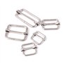 Swpeet 100 Pcs ajusteur Rectangle métal Triglides glisse boucle, boucles à goupille de rouleau ajusteur de sangle pour sacs de c