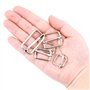 Swpeet 100 Pcs ajusteur Rectangle métal Triglides glisse boucle, boucles à goupille de rouleau ajusteur de sangle pour sacs de c