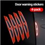 4PCS Protection Bord Porte, Protection Bord d'Automobile Rétroviseur Réfléchissant Bandes Décoratives Côté Voiture pour la Plupa
