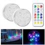 Lot de 2 Lumières LED pour Bateau, Éclairage Intérieur Marin Étanche 16 Couleurs et 4 Modes Lumière Courtoisie avec Base Magnéti