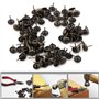 Yasorn Clous Tapissier Laiton Cuivre Meubles Décoratifs 14mm Motif de Fleurs DIY Clous 100pcs