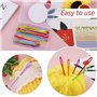 Ruasol 50 pcs Aiguilles à coudre en plastique à grand chas, 7 cm/2,7 pouces 9 cm/3,5 pouces Deux tailles d'aiguilles à tisser en