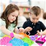UCAMP Sable Magique Enfant,Jouet Sensoriel De Sable 900g Magic Sand 5 Couleurs,Sable Jouet Kit,Fille Jeu De Sable Kit,Sable Magi
